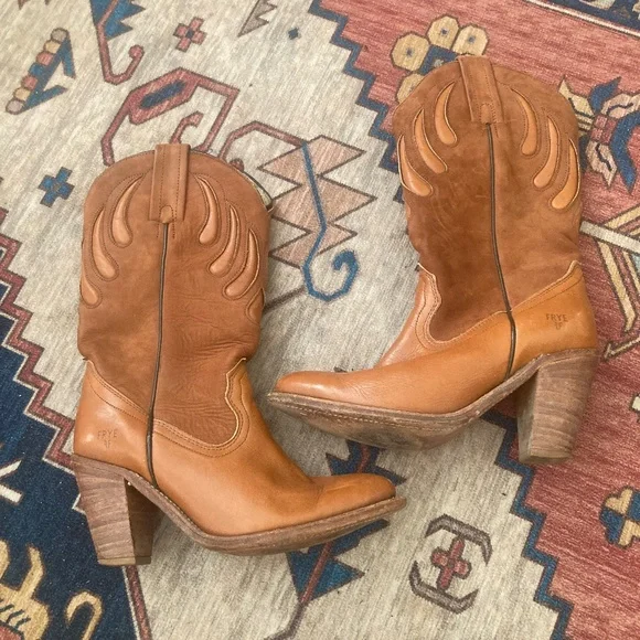 Women’s western Frye boots size 8 - Picture 1 of 6